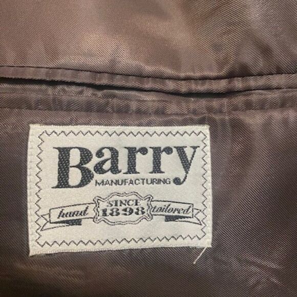 Barry Manufacturing Brown Wool Blend suit, size 46 - Picture 4 of 5
